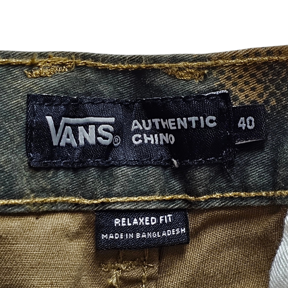 VANS Authentic Chino Pants Size 40 Unique Woodsy Camo Pattern Relaxed Fit NWT - Picture 8 of 13
